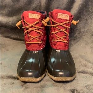 Sperry’s Saltwater Quilt Wine Boots